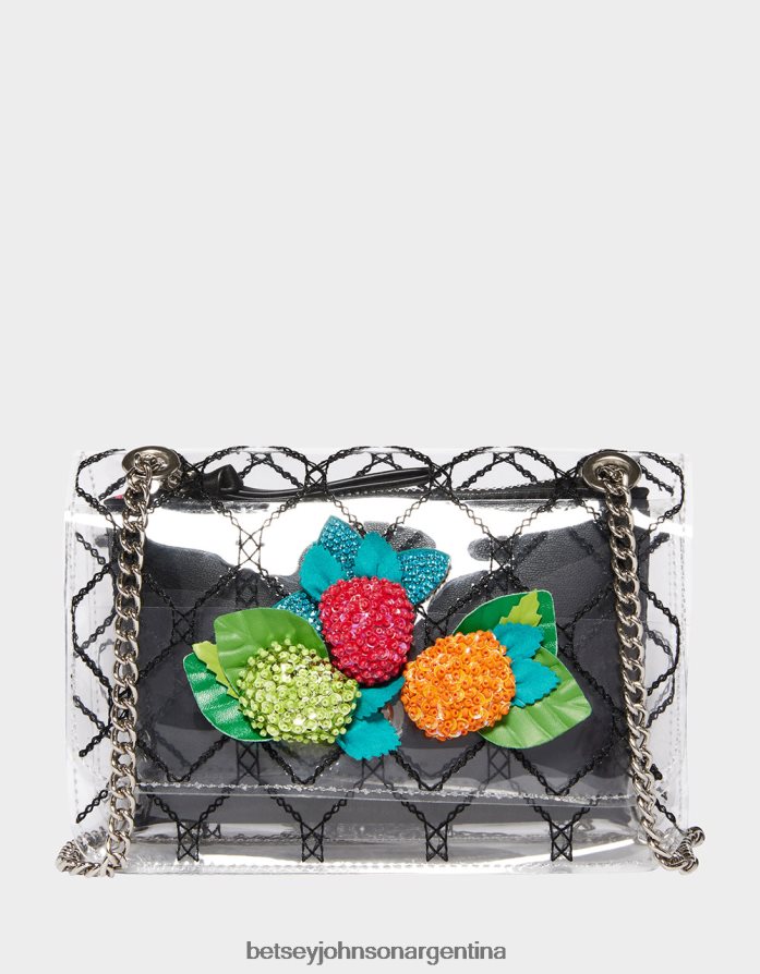 Betsey Johnson mujer bandolera convertible Pretty Berry claro accesorios DTLJP8243