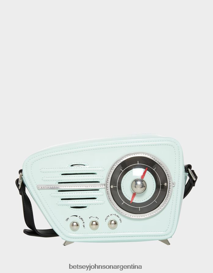 Betsey Johnson mujer bandolera kitsch radio active menta verde accesorios DTLJP8222