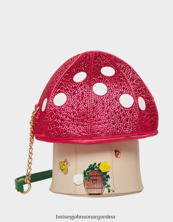 Betsey Johnson mujer bandolera kitsch te amo tanto papilla multi accesorios DTLJP8221