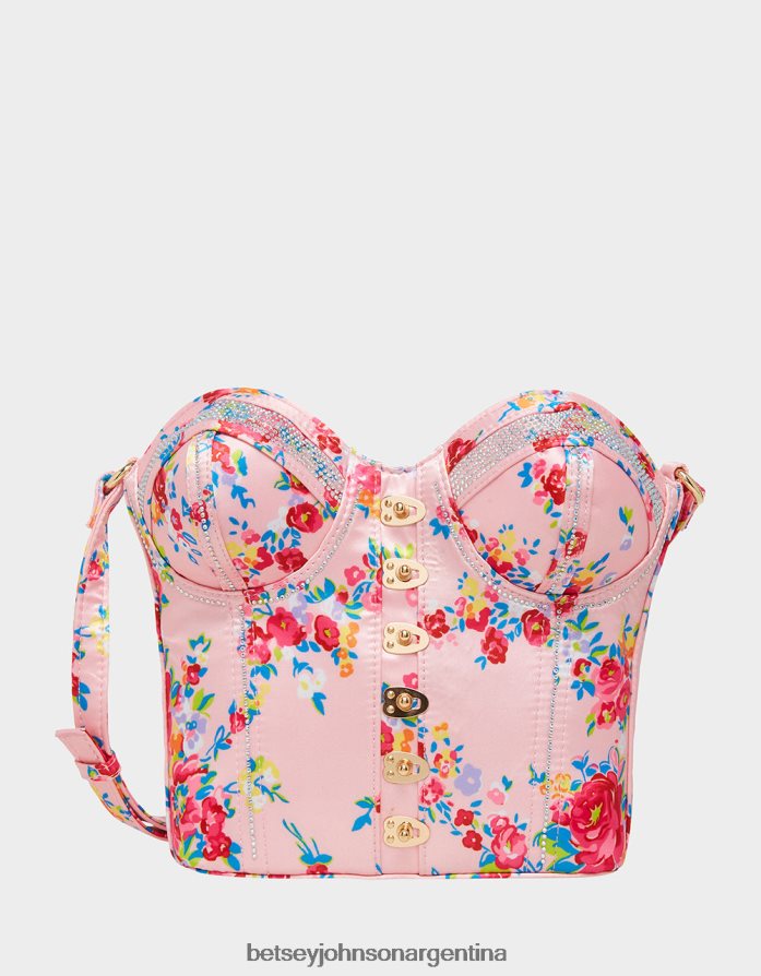 Betsey Johnson mujer kitsch de corsés love crossbody floral accesorios DTLJP8220