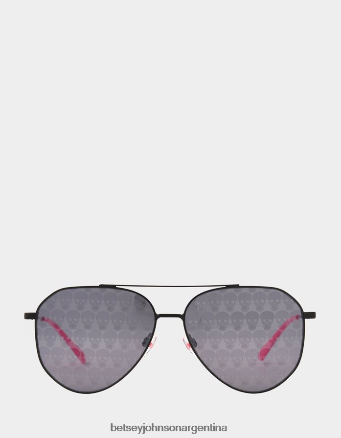 Betsey Johnson mujer las gafas de sol con letra pequeña negro accesorios DTLJP8375