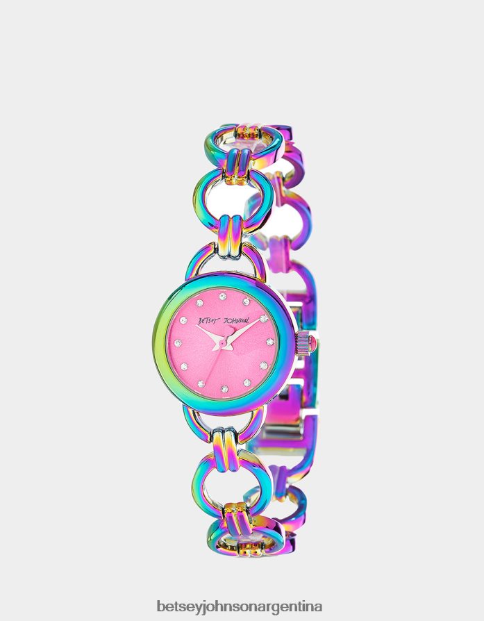 Betsey Johnson mujer betsey tiempo enlaces de reloj de amor multi joyas DTLJP8345