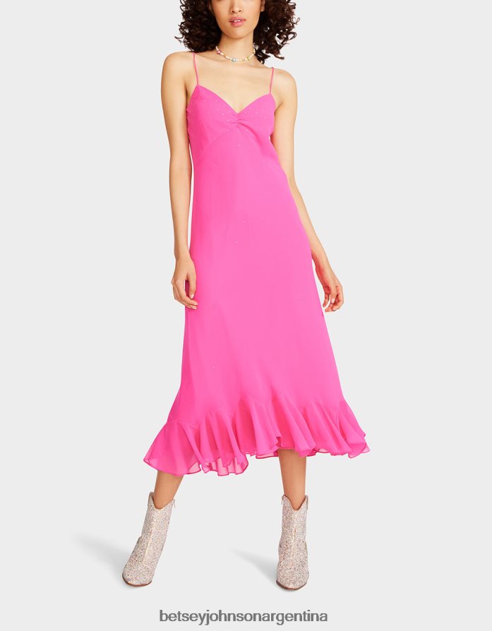 Betsey Johnson mujer un poco de vestido bling bling rosa ropa DTLJP8301