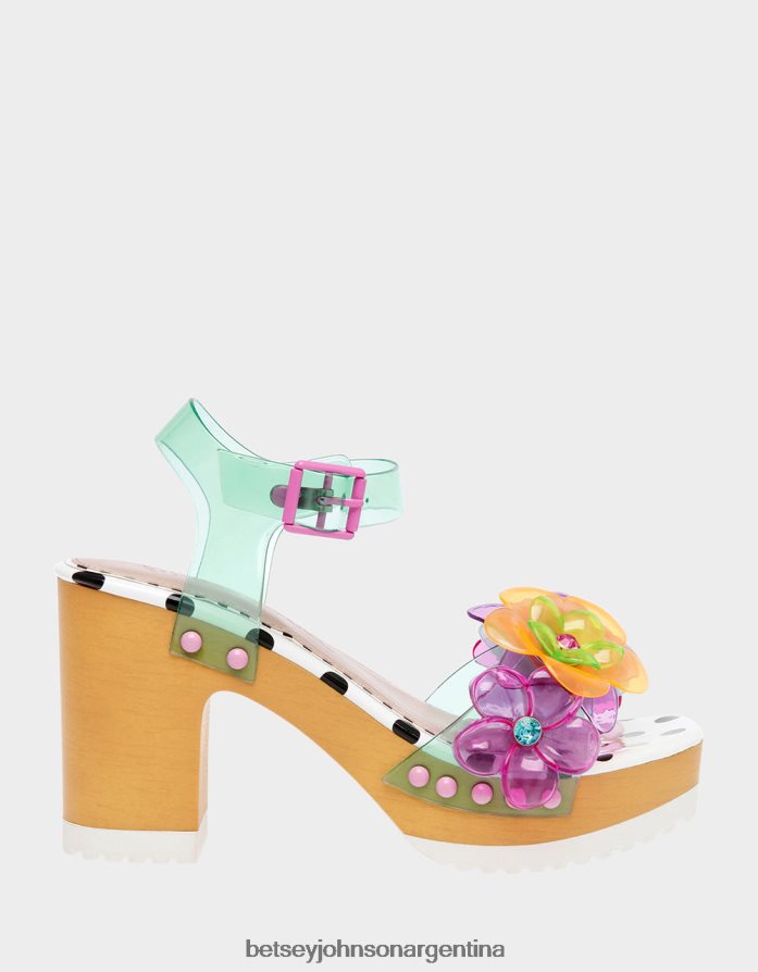 Betsey Johnson mujer floryn verde azulado zapatos DTLJP850